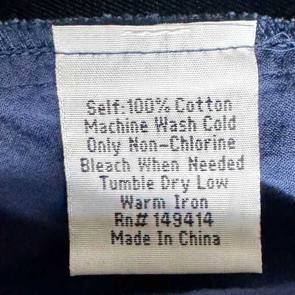 Johnny Was Workshop Pants Women Size 6 Blue Patchwork Wide Leg Trousers 70s Boho - Picture 12 of 12